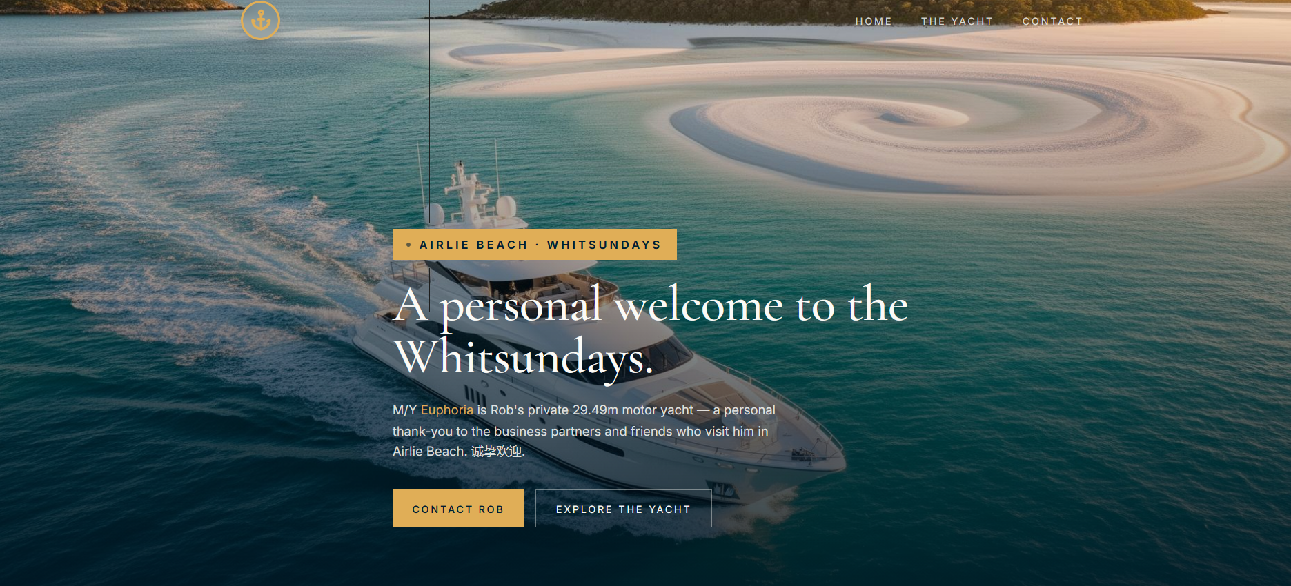 Private Charter website example built by LocalSitePro
